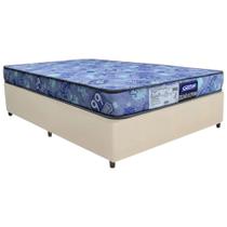 Cama Box Bege + Colchão D20 GAZIN SONOLAR SUPREME 88x188x51cm 100% ESPUMA INMETRO
