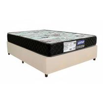 Cama Box Bege + Colchão D23 GAZIN SONOLAR SUPREME 88x188x51cm 100% ESPUMA INMETRO