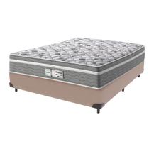 Cama Box Bege e Colchão Evolution Molas Ensacadas Viúvo Probel Cama Box Bege e Colchão Evolution Molas Ensacadas Viúvo Probel