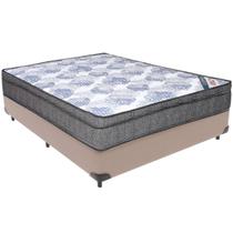 Cama Box Bege e Colchão ISO Superpocket Molas Ensacadas Casal Ortobom Cama Box Bege e Colchão ISO Superpocket Molas Ensacadas Casal Ortobom