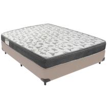 Cama Box Bege e Colchão ISO100 Espuma D33 Casal Ortobom Cama Box Bege e Colchão ISO100 Espuma D33 Casal Ortobom