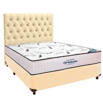 Cama Box Begetiza+Colchão Casal High Foam Ortobom+Cabeceira Cama Box Begetiza+Colchão Casal High Foam Ortobom+Cabeceira