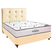 Cama Box Begetiza+Colchão Casal High Foam Ortobom+Cabeceira