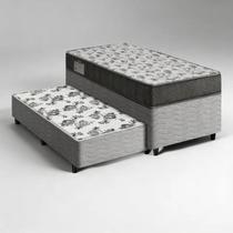 Cama Box Bicama com Colchão de Espuma D33 Ortobom ISO 100 Auxiliar de Molas Unique Solteiro 88 cm Cama Box Bicama com Colchão de Espuma D33 Ortobom ISO 100 Auxiliar de Molas Unique Solteiro 88 cm