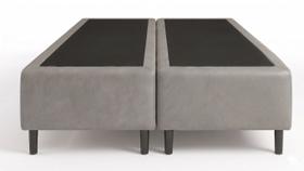 Cama Box Bipartido King Sintetico Cinza 193x203x35 - Santo Box