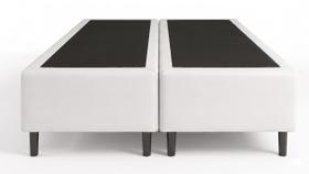 Cama Box Bipartido Queen Sintetico Branco 158x198x35 - FA Elegante Cama Box Bipartido Queen Sintetico Branco 158x198x35 - FA Elegante