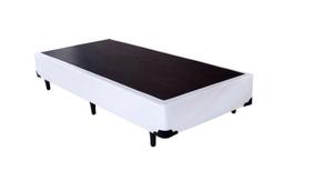 Cama Box Blindada Solteiro 88x188x36 material sintético Branco