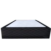 Cama Box Blindado Casal AColchoes Poliéster Preto 40x138x188