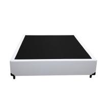 Cama Box Blindado Casal AColchoes Sintético Branco 40x138x188