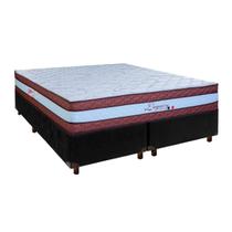 Cama Box Blindado Casal + Colchão Molas Ensacadas Legaccy Paropas
