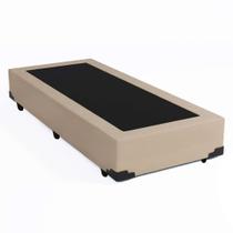 Cama Box Blindado Solteirão Principe das Camas Sintético Bege 96x203x40