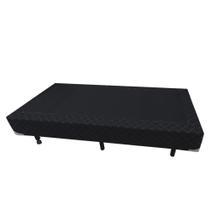 Cama Box Blindado Solteiro NK Camas Poliéster Preto 40x78x188