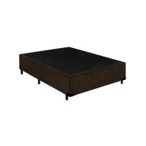 Cama Box Blindado Viúva Principe das Camas Suede Marrom 128x188x40 Cama Box Blindado Viúva Principe das Camas Suede Marrom 128x188x40