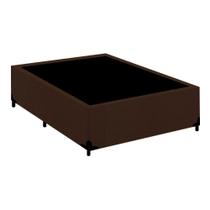 Cama Box Blindado Viúva Turca Suede Marrom 128x188x40 Cama Box Blindado Viúva Turca Suede Marrom 128x188x40