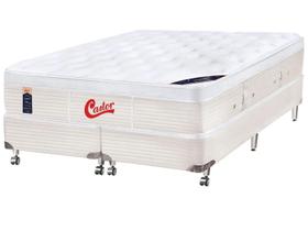 Cama Box (Box + Colchão) King Castor Bipartido