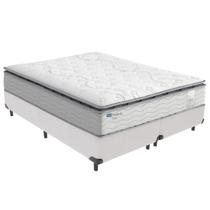 Cama Box Branco e Colchão Amsterdã Molas Ensacadas Queen Probel