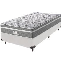 Cama Box Branco e Colchão Evolution Molas Ensacadas Solteiro Probel Cama Box Branco e Colchão Evolution Molas Ensacadas Solteiro Probel