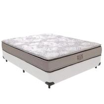Cama Box Branco e Colchão Four Season Molas Ensacadas Viúvo V-Store 128x188x30