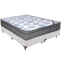 Cama Box Branco e Colchão ISO Superpocket Molas Ensacadas Queen Ortobom