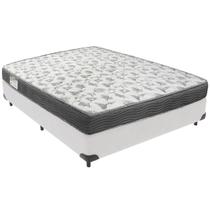 Cama Box Branco e Colchão ISO100 Espuma D33 Viúvo Ortobom