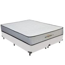 Cama Box Branco e Colchão Orthopedic Espuma D33 Queen V-Store 158x198x30 Cama Box Branco e Colchão Orthopedic Espuma D33 Queen V-Store 158x198x30