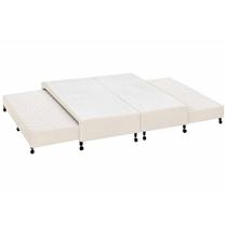 Cama Box c/2 Auxiliares Casal Poli Clean Castor 138x188x27 Cama Box c/2 Auxiliares Casal Poli Clean Castor 138x188x27