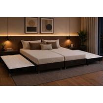 Cama Box c/2 Auxiliares Queen Corano Black Ortobom 176x188