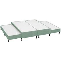 Cama Box c/2 Auxiliares Queen Poli Green Castor 158x198x27