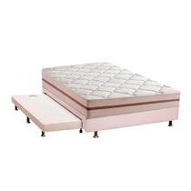Cama Box c/Auxiliar Casal: Colchão Anjos MasterPocket Classic Bege + Base CRC Courano Branco(138x188) Cama Box c/Auxiliar Casal: Colchão Anjos MasterPocket Classic Bege + Base CRC Courano Branco(138x188)