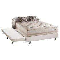 Cama Box c/Auxiliar Casal: Colchão Herval Maxspring Scotland + Base CRC Courano Branco(138x188) Cama Box c/Auxiliar Casal: Colchão Herval Maxspring Scotland + Base CRC Courano Branco(138x188)