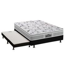Cama Box c/Auxiliar Casal: Colchão Ortopédico Probel D45 EP Guarda Costas Plus + Base CRC Courano Black(138x188) Cama Box c/Auxiliar Casal: Colchão Ortopédico Probel D45 EP Guarda Costas Plus + Base CRC Courano Black(138x188)