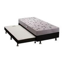 Cama Box c/Auxiliar Solteiro: Colchão Anatômico Herval D28/AG65 Black + Base CRC Courano Black(88x188) Cama Box c/Auxiliar Solteiro: Colchão Anatômico Herval D28/AG65 Black + Base CRC Courano Black(88x188)