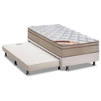 Cama Box c/Auxiliar Solteiro: Colchão Castor Bonnel Revolution + Base CRC Courano Black(88x188) Cama Box c/Auxiliar Solteiro: Colchão Castor Bonnel Revolution + Base CRC Courano Black(88x188)