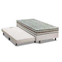 Cama Box c/ Auxiliar Solteiro: Colchão D Angelis Anjos Conjunto 3 em 1 ( Box + Courano Branco Ortobom) + ( Anjos Pocket Classic 22cm) (88x188) Cama Box c/ Auxiliar Solteiro: Colchão D Angelis Anjos Conjunto 3 em 1 ( Box + Courano Branco Ortobom) + ( Anjos Pocket Classic 22cm) (88x188)