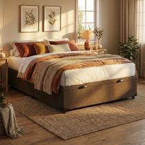 Cama Box C/bau Casal 1,38