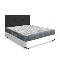 Cama Box + Cabeceira e Colchão de Espuma D33 Ortobom ISO 100 Casal 138cm