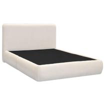 Cama Box + Cabeceira Orgânica Moscou Casal 152cm Bouclê