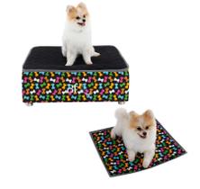 Cama Box Caminha Pet + Lençol Impermeável e Colchonete Almofada Cachorro e Gato material sintético Bf Colchões Cama Box Caminha Pet + Lençol Impermeável e Colchonete Almofada Cachorro e Gato material sintético Bf Colchões