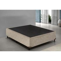 Cama Box Casal 138 Bello Box - Suede Bege Cama Box Casal 138 Bello Box - Suede Bege
