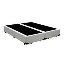 Cama Box Casal 138 Bipartido Bello Box - Tecido Sintético Branco Cama Box Casal 138 Bipartido Bello Box - Tecido Sintético Branco