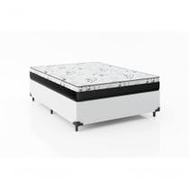 Cama Box Casal 138 Branco Com Colchão D33 One Face Bello Box 58x138x188 Cama Box Casal 138 Branco Com Colchão D33 One Face Bello Box 58x138x188