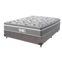 Cama Box Casal 138 Suede Cinza com Colchão De Molas Ensacadas - Probel - Evolution 138cm Cama Box Casal 138 Suede Cinza com Colchão De Molas Ensacadas - Probel - Evolution 138cm