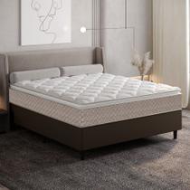 Cama Box Casal 138cm D33 Pillow Premier Umaflex Base 2Cen Cama Box Casal 138cm D33 Pillow Premier Umaflex Base 2Cen