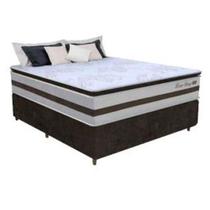 Cama Box Casal 1,38m Colchão Molas Ensacadas 30cm Love Story 138x188x68cm única