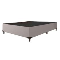 Cama Box Casal 1,38M Com 38Cm De Altura Suede Prince Cinza