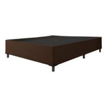 Cama Box Casal 1,38m Com 38cm De Altura Suede Prince Marrom
