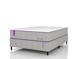 Cama Box Casal 138x188 Espuma D28 Soft Gel Ultra Relax Smartz Colchão + Base Bege Suporta 120kg