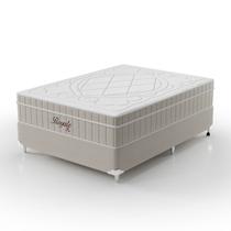Cama Box Casal 138x188x59cm Molas Ensacadas Royale Montreal Bege Cama Box Casal 138x188x59cm Molas Ensacadas Royale Montreal Bege