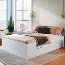 Cama Box Casal 4 Portas Branco Osaka Shop JM