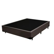 Cama Box Casal AColchoes Sintético Marrom 40x138x188